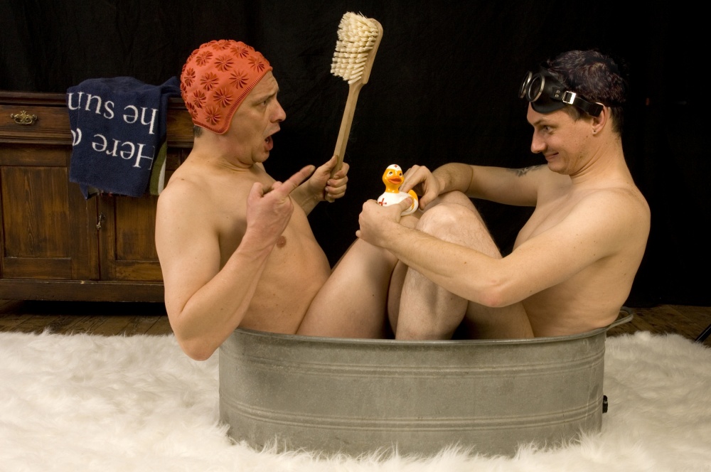 Two men in bath from Christine Von Diepenbroek