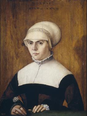 The wife of Jörg Zörer, at the age of 28