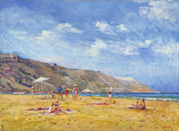 Bathers, Gozo (oil on canvas)  from Christopher  Glanville