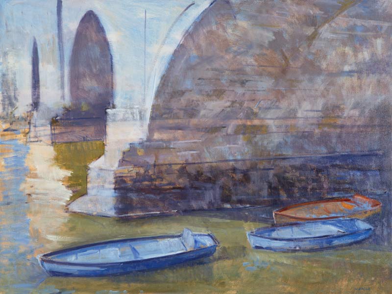 Richmond Bridge (oil on canvas)  from Christopher  Glanville