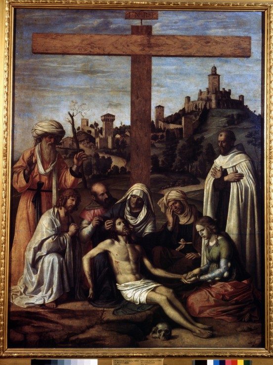 The Lamentation over Christ with a Carmelite Monk from Giovanni Battista Cima da Conegliano