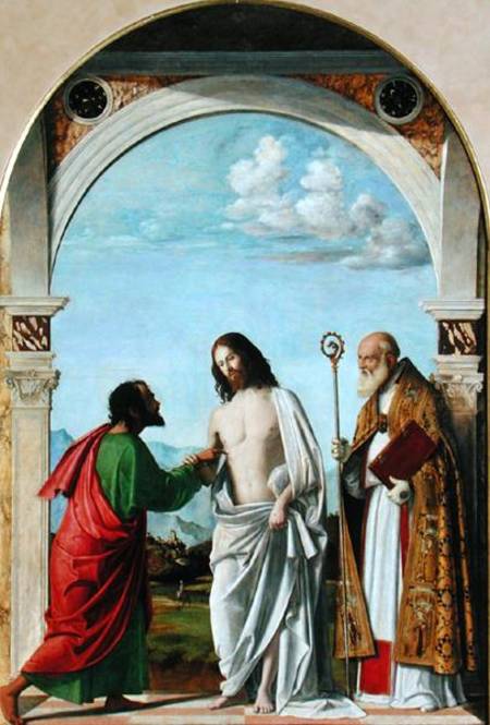 Doubting Thomas with St. Magnus from Giovanni Battista Cima da Conegliano