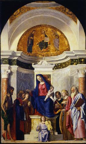 Virgin and Child with Saints John the Baptist, Cosmas and Damian, Catherine and Paul