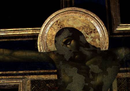 Crucifixion, detail of head from giovanni Cimabue