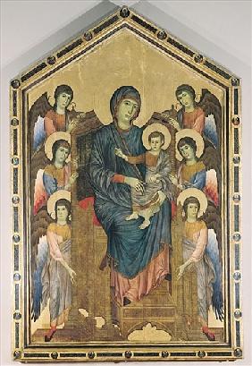 The Virgin and Child in Majesty surrounded by Six Angels, c.1270