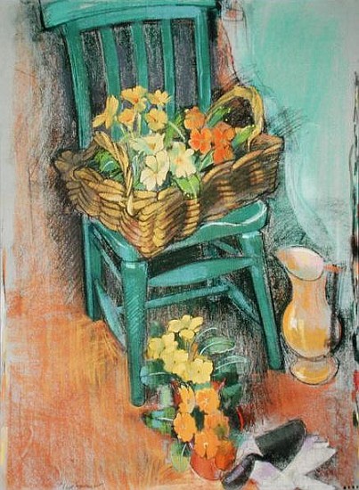 The Green Chair (pastel on paper)  from Claire  Spencer