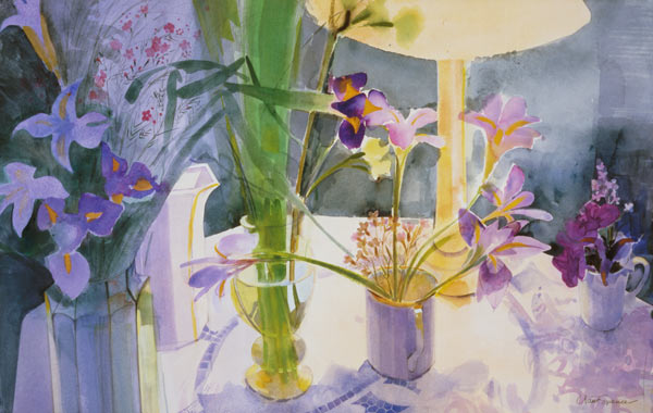 Winter Iris (w/c on paper)  from Claire  Spencer