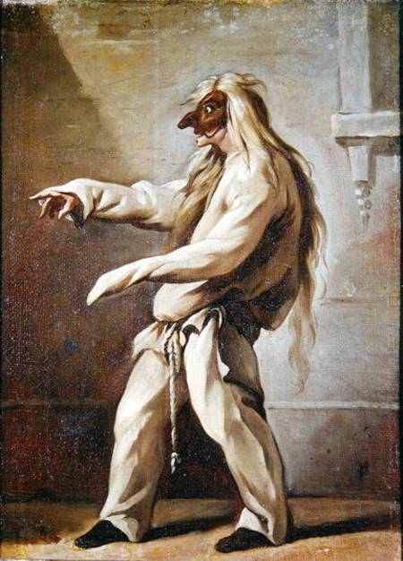 Character from the Commedia dell'Arte from Claude Gillot