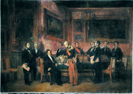 Council of Ministers at the Tuileries Signing the Law of Regency, 15th August 1842 from Claude Jacquand
