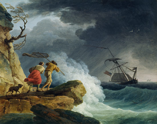 Coastal Scene in a Storm from Claude Joseph Vernet