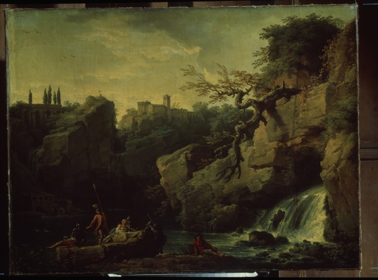 Romantic landscape (Landscape in the Taste of Salvatore Rosa) from Claude Joseph Vernet