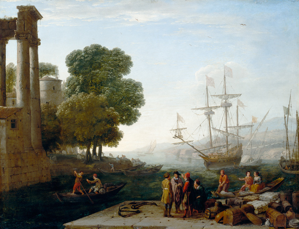 A Seaport at Sunset from Claude Lorrain