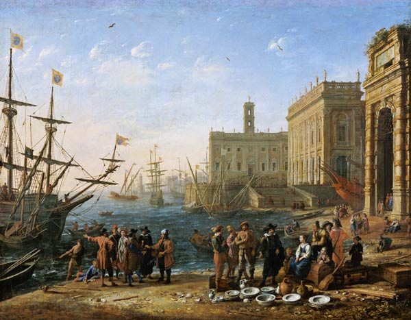 Harbour Scene from Claude Lorrain