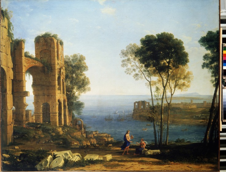 Coast View with Apollo and the Cumaean Sibyl from Claude Lorrain