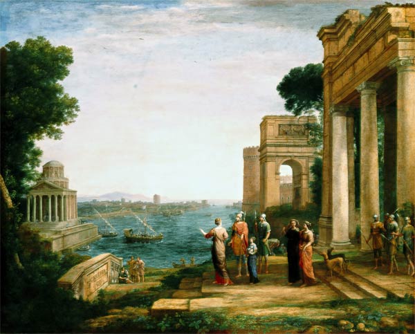 Dido and Aeneas. from Claude Lorrain