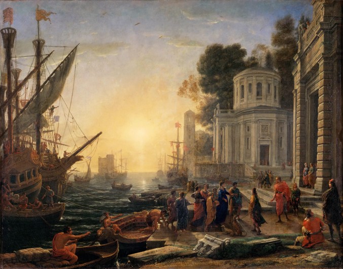 The Disembarkation of Cleopatra at Tarsus from Claude Lorrain