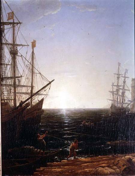 Harbour Scene (detail) from Claude Lorrain