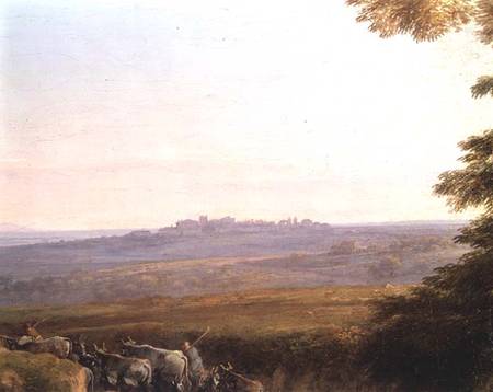 Landscape with Cowherds (detail) from Claude Lorrain