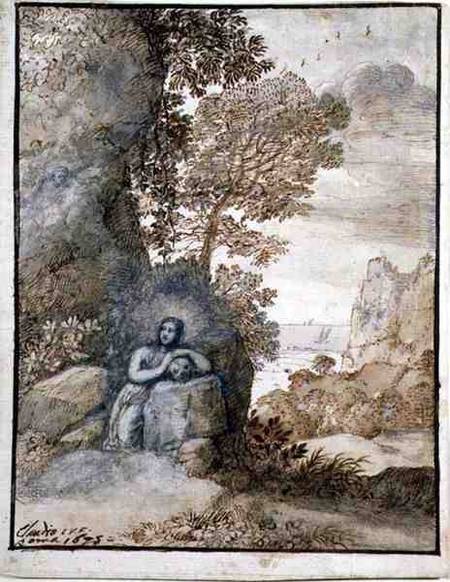 Landscape with the Magdalene from Claude Lorrain