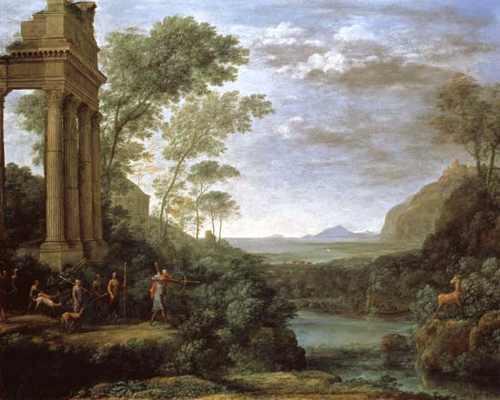 Landscape with Ascanius Shooting the Stag of Sylvia from Claude Lorrain