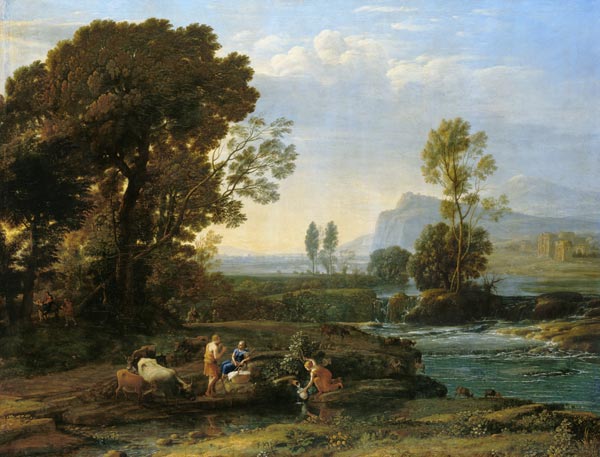 Landscape with the flight to Egypt from Claude Lorrain