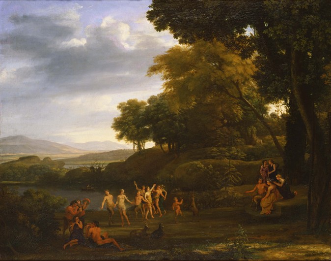 Landscape with Dancing Satyrs and Nymphs from Claude Lorrain