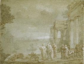 View of Carthage with Dido and Aeneas