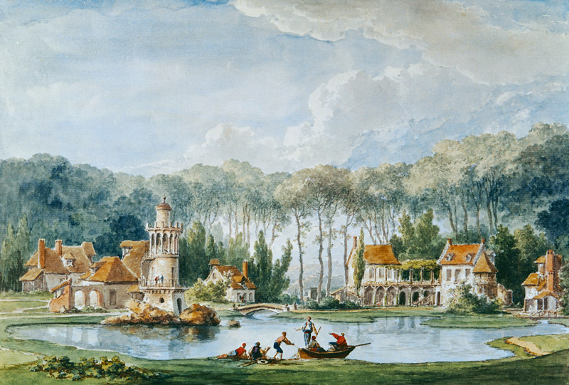 The Hameau, Petit Trianon from Claude Louis Chatelet