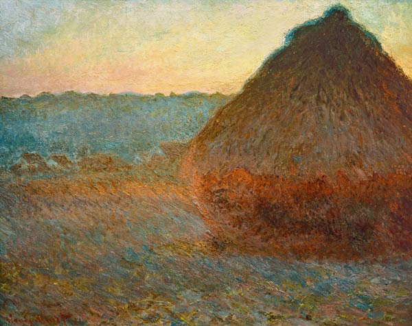 Haystack, Sunset from Claude Monet