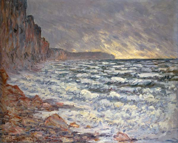 Fécamp, coastal landscape. from Claude Monet