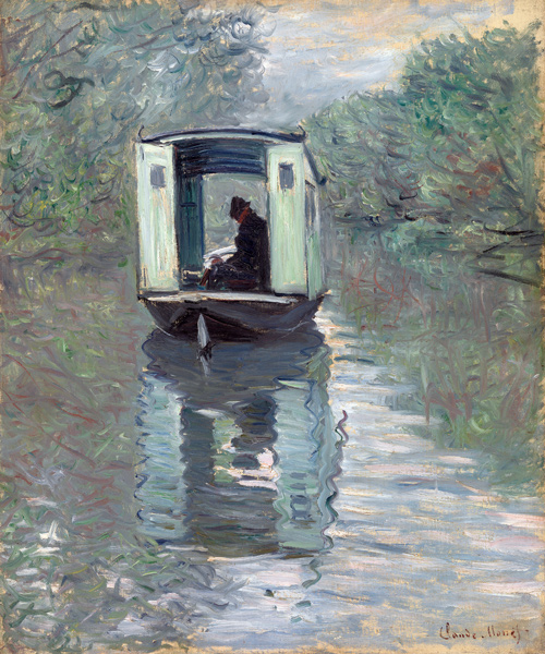 Das Atelierboot (Le bateauatelier) from Claude Monet