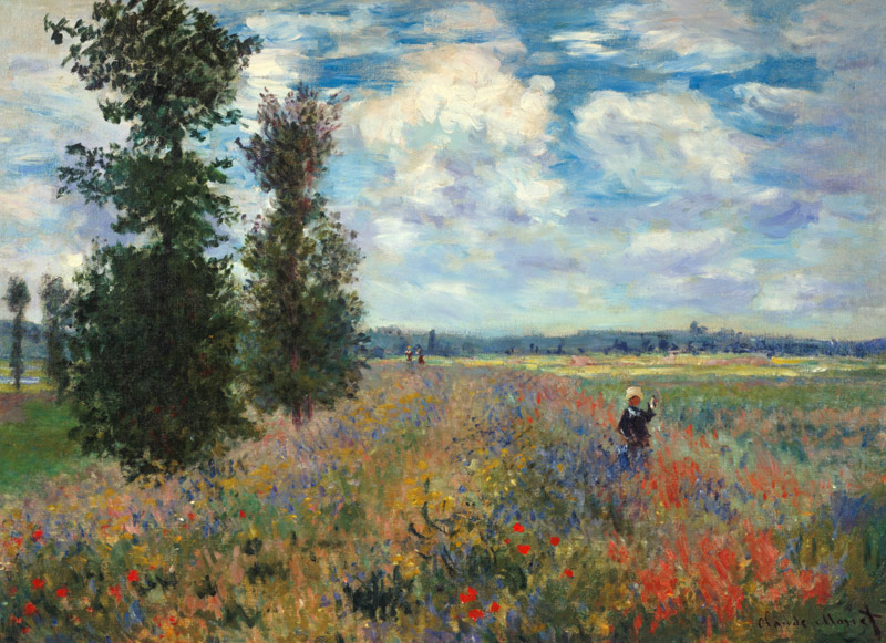 The Poppy field from Claude Monet