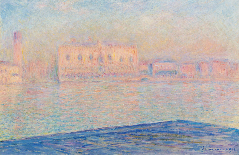 The doge palace seen by San Giorgio Maggiore from Claude Monet