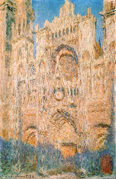 The cathedral of Rouen at noon from Claude Monet