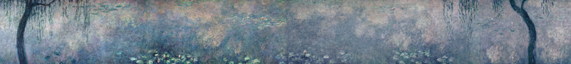The Water Lilies - The Two Willows from Claude Monet