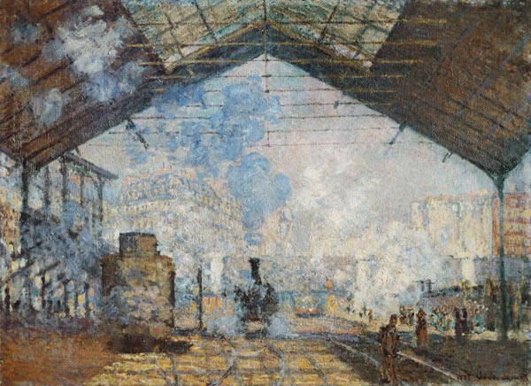 La Gare Saint-Lazare, 1877 from Claude Monet
