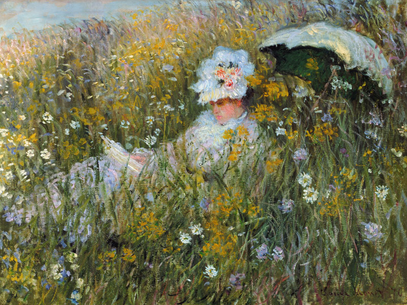In the flower meadow (Dan of La Prairie) from Claude Monet