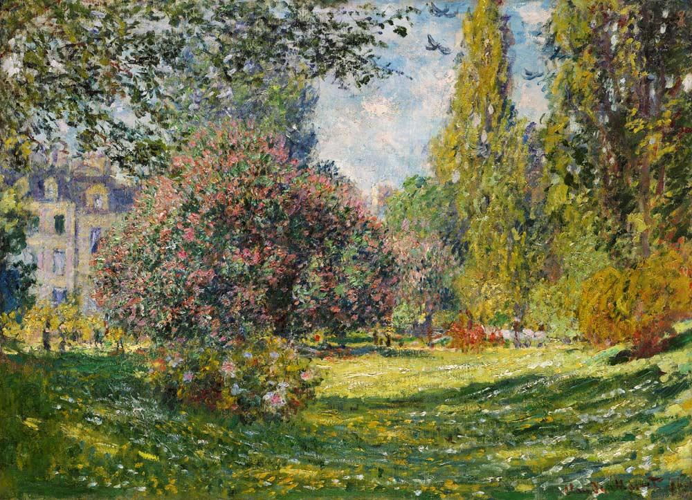 Landschaft: Der Parc Monceau from Claude Monet