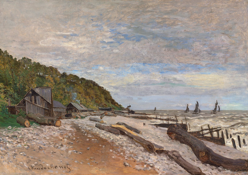 Le Chantier de petits navires, près de Honfleur from Claude Monet