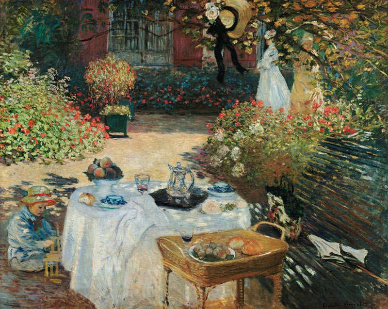 The Lunch (in Monet's Garden in Argenteuil) from Claude Monet