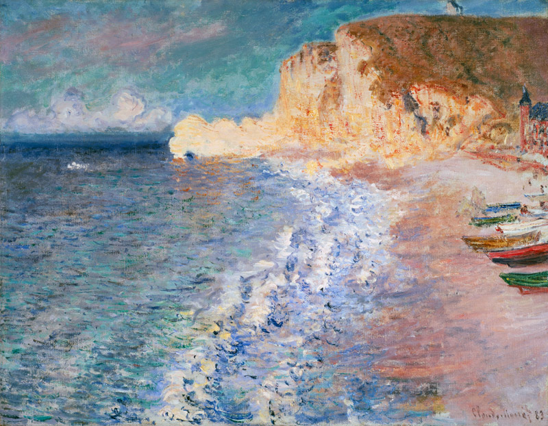 Morning at Etretat from Claude Monet