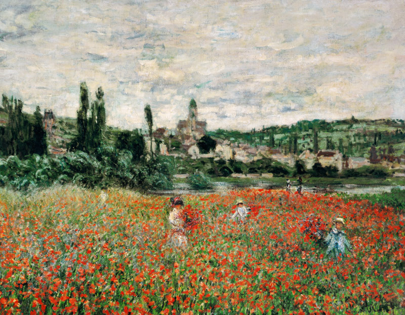 Claude Monet / Poppy field near Vetheuil from Claude Monet