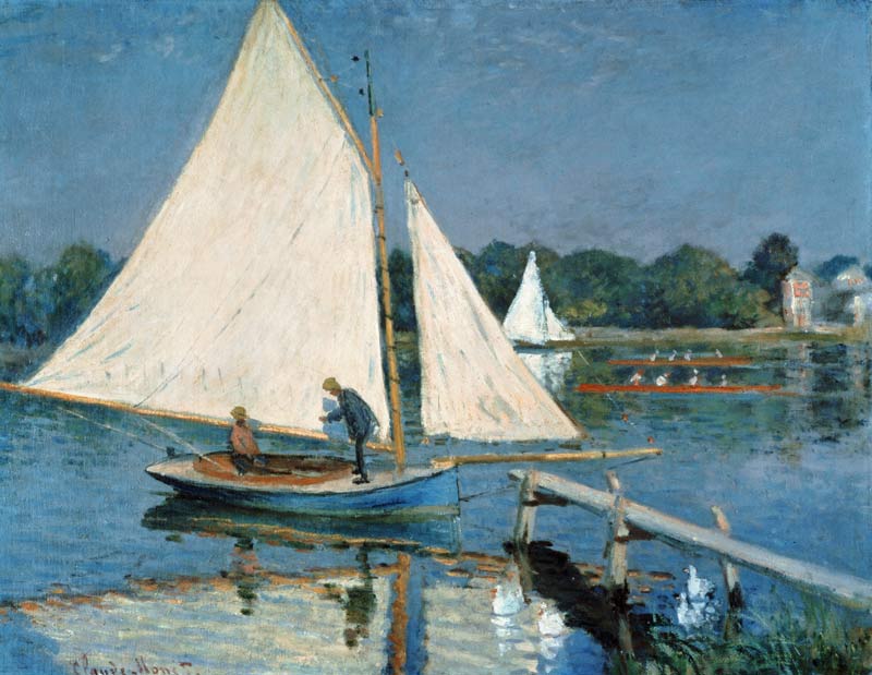 Sailing at Argenteuil from Claude Monet