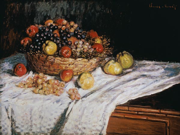 C.Monet, Stillleben mit Trauben u.Aepfeln from Claude Monet