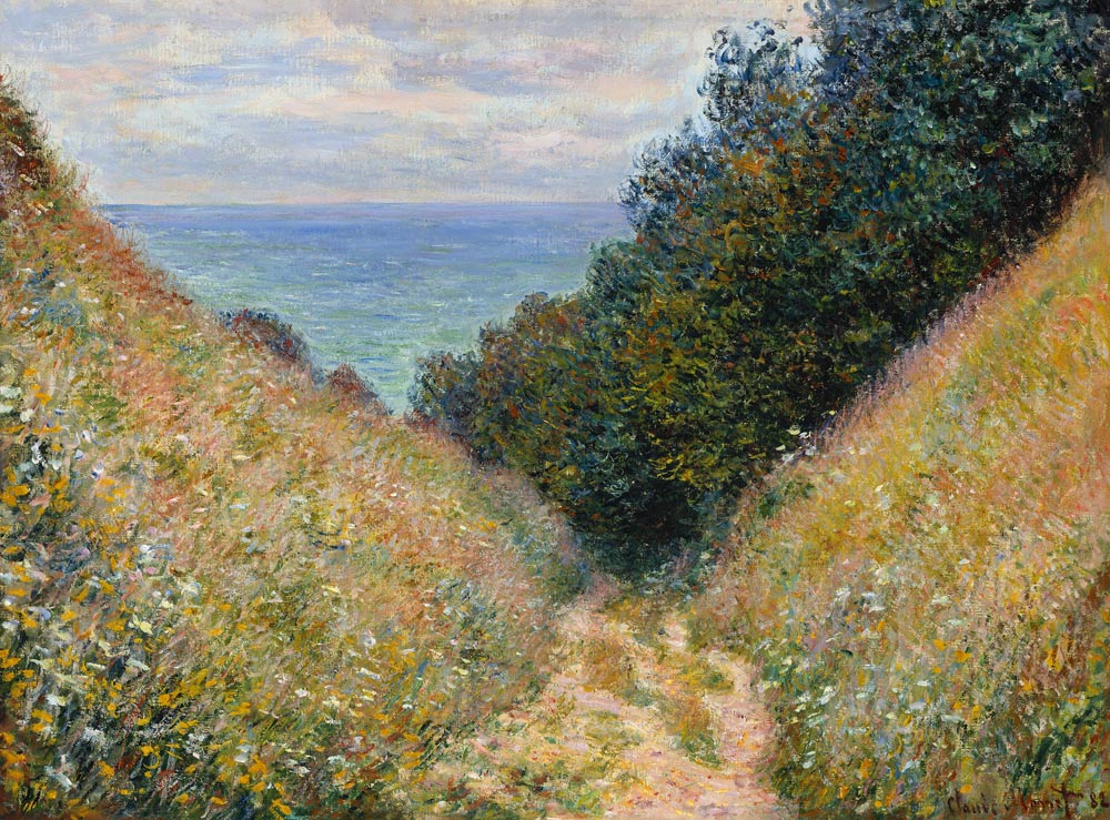 Straße bei La Cavée, Pourville from Claude Monet