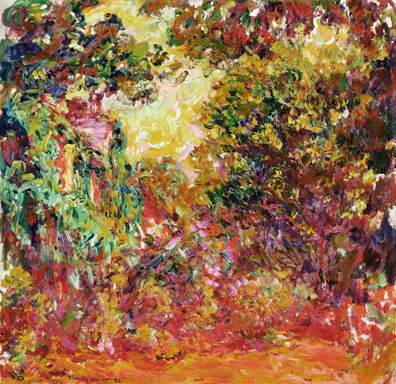 The Artist's House from the Rose Garden from Claude Monet