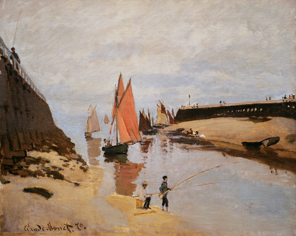 The Harbour at Trouville from Claude Monet