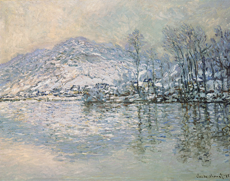 The Seine at Port Villez in Winter from Claude Monet