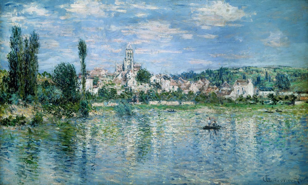 "Vue de Vetheuil, ete"  (Vetheuil im Sommer) from Claude Monet
