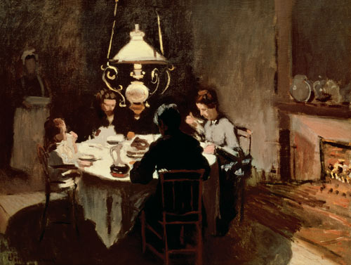 Dinner at Sisleys. from Claude Monet